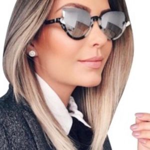 Fendi Crystal Tortoise Mirrored Sunglasses